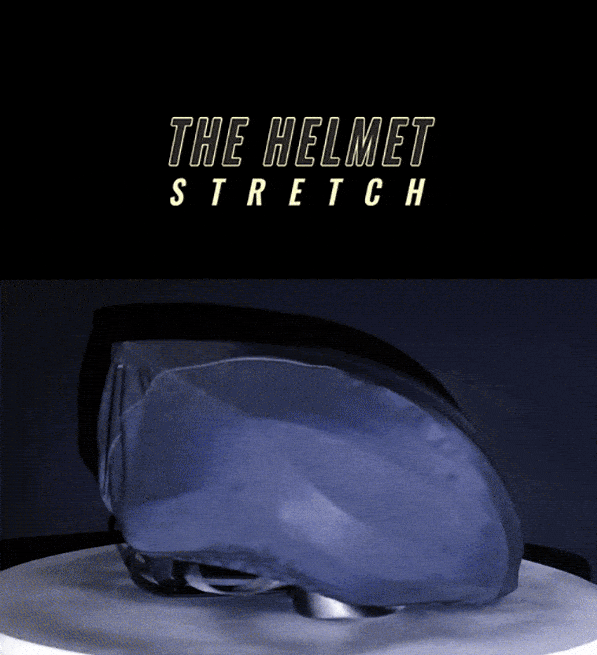 moon and back reflective helmet stretch 